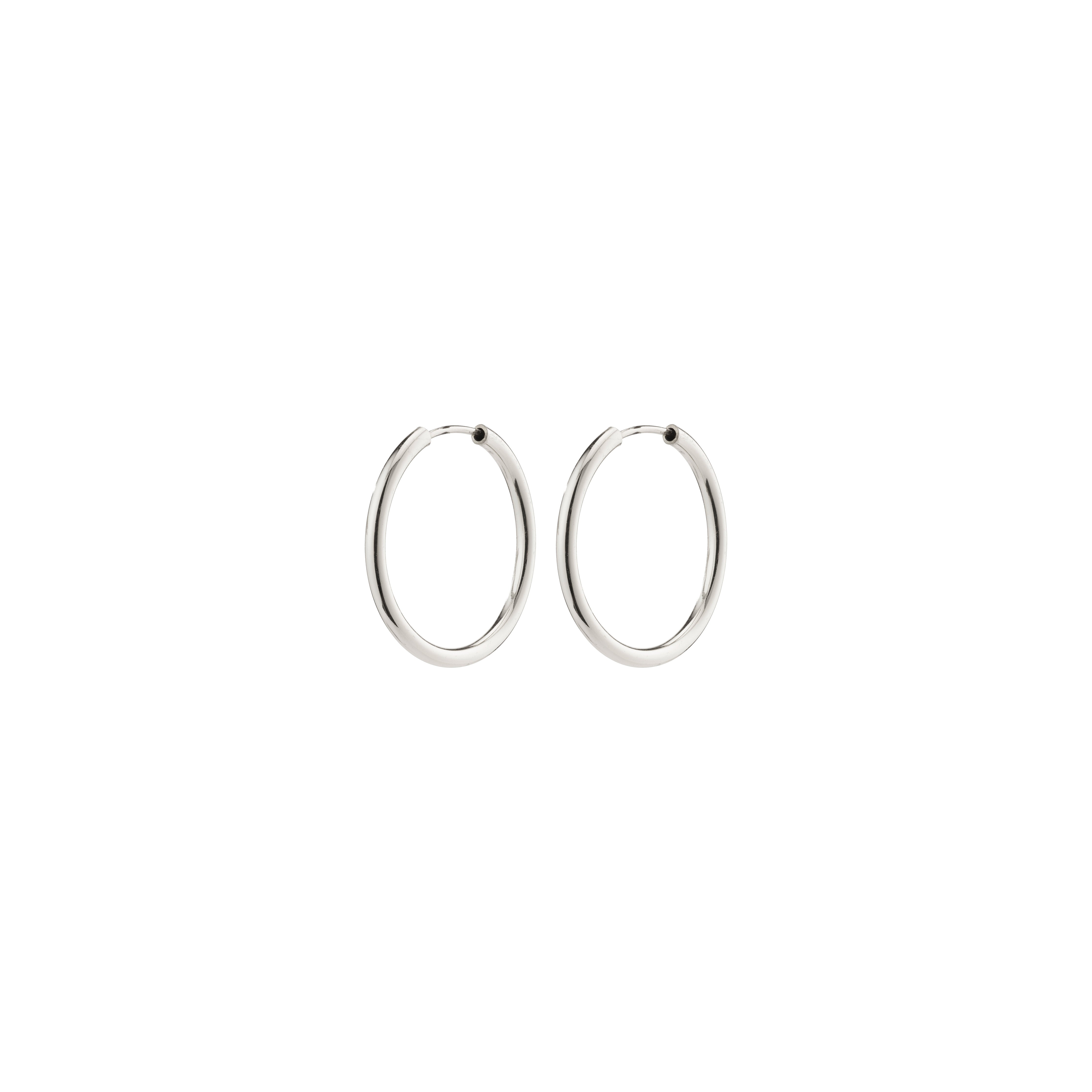 APRIL recycled small hoop earrings silver-plated