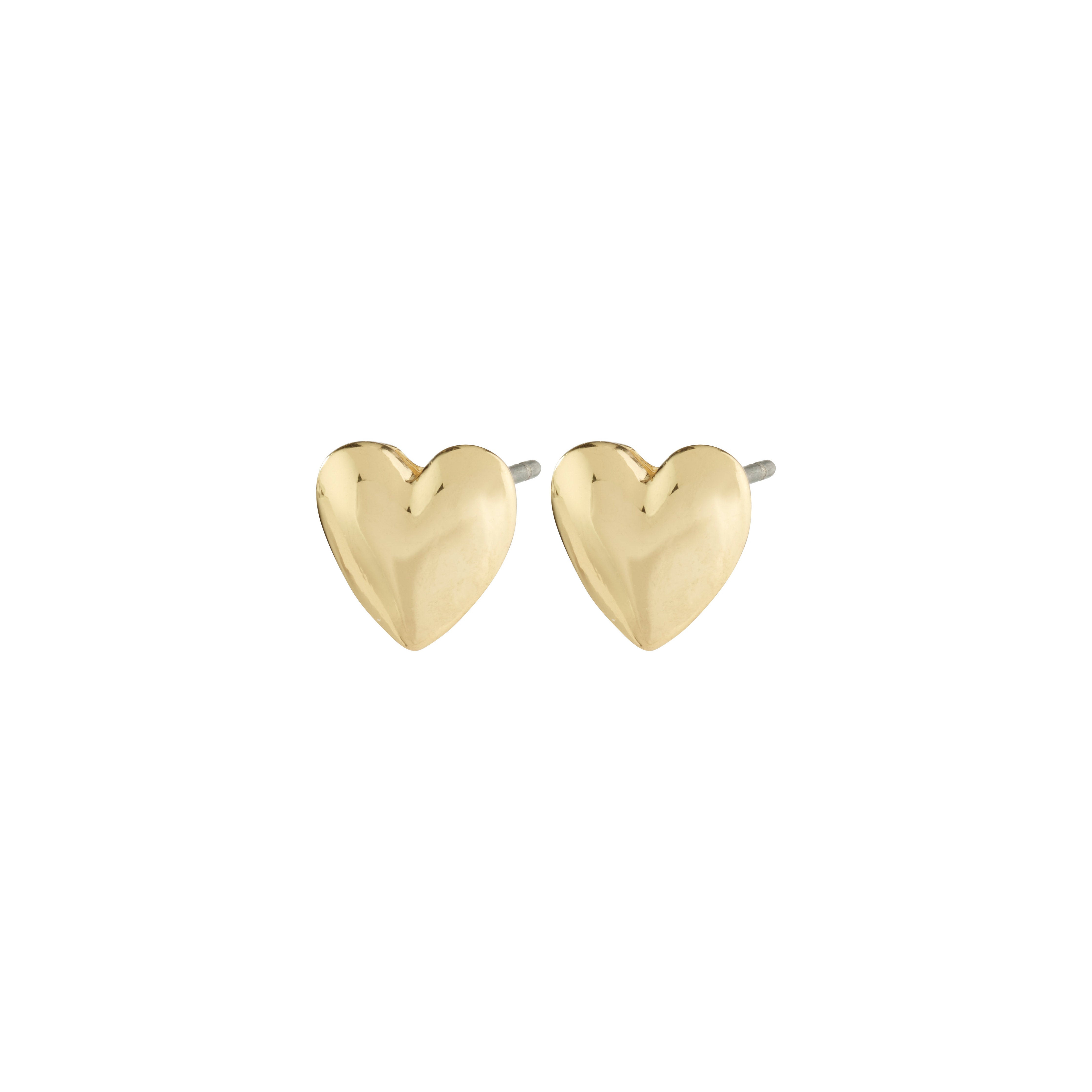 SOPHIA recycled heart earrings gold-plated