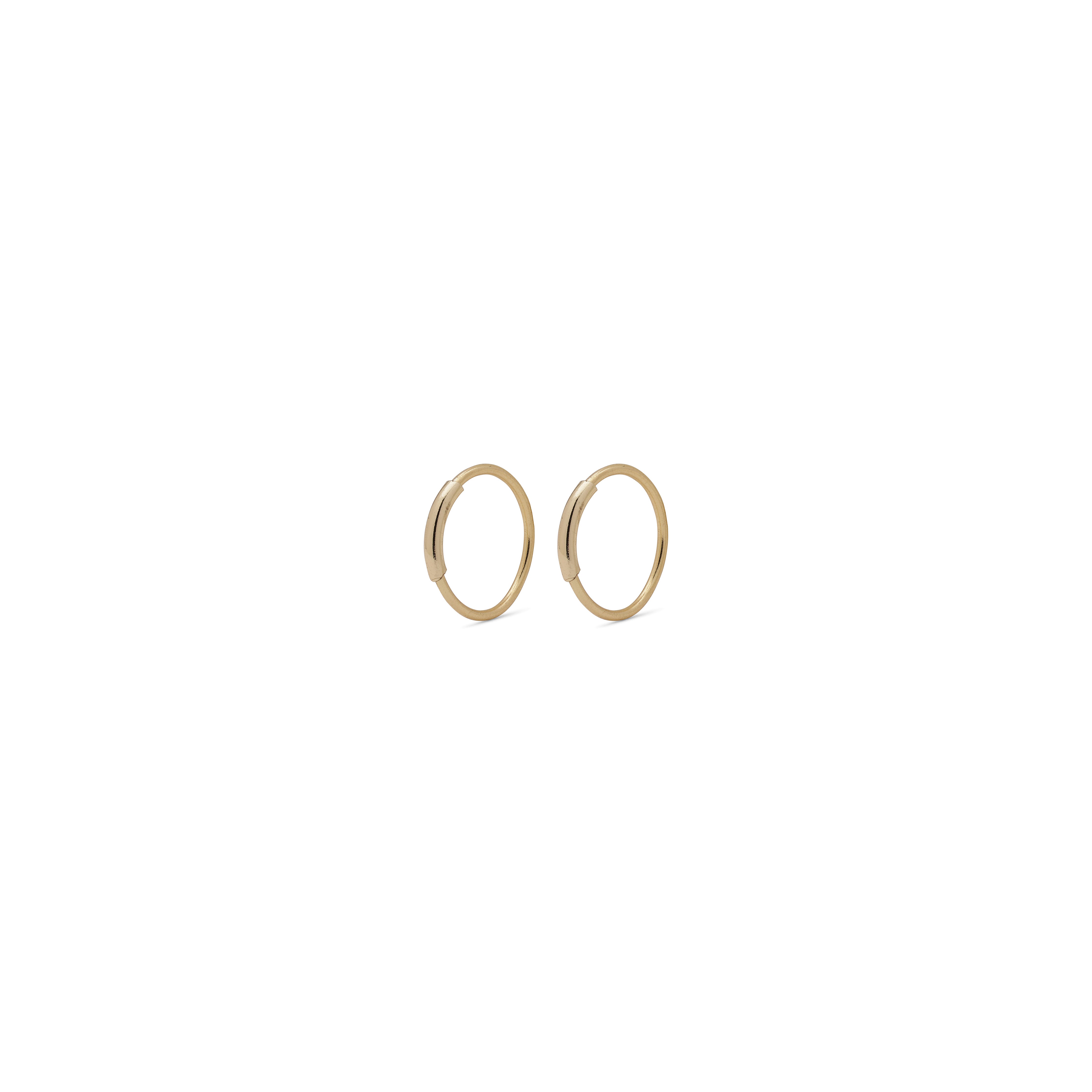 RAQUEL mini recycled hoop earrings gold-plated