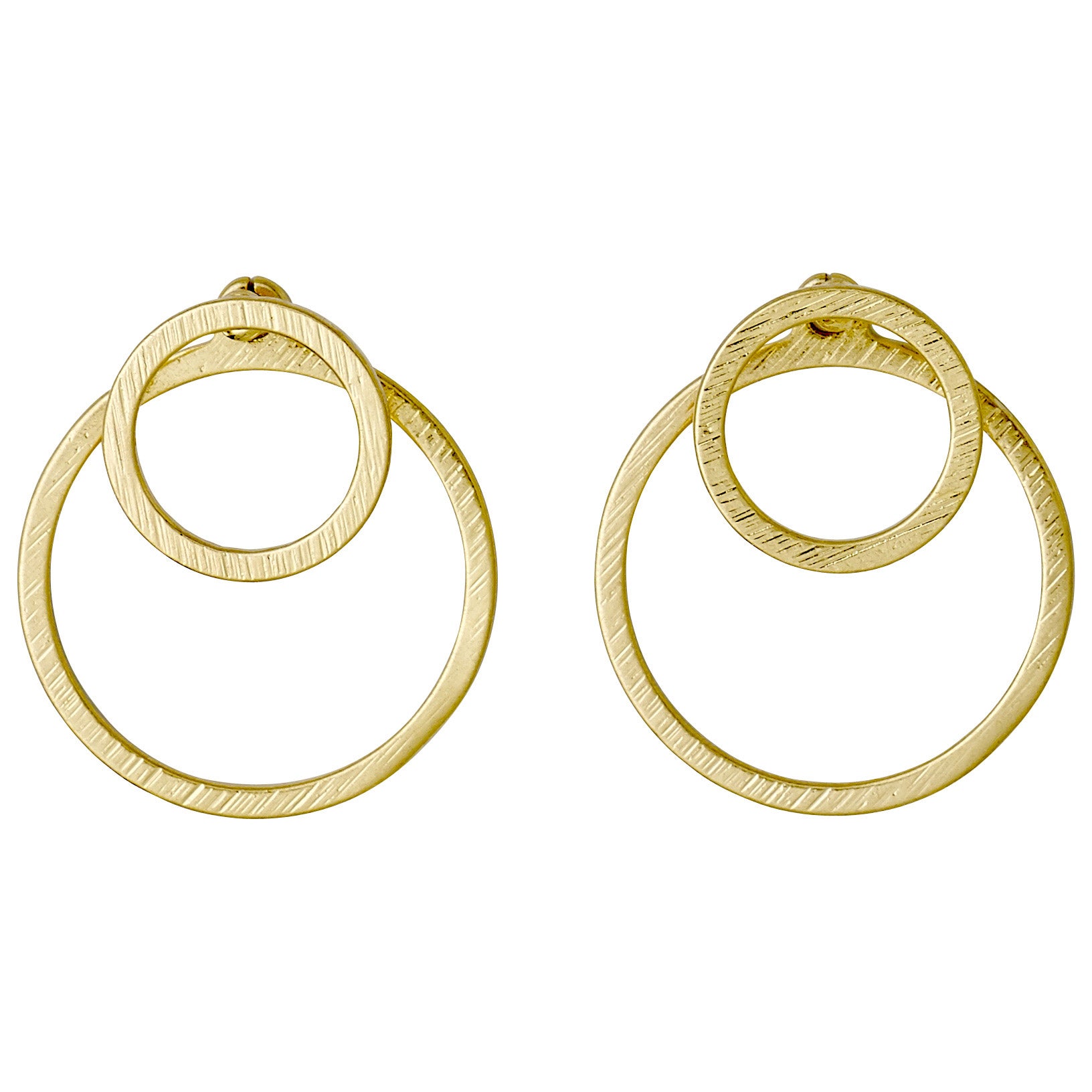 ZOOEY recycled 2-in-1 earrings gold-plated
