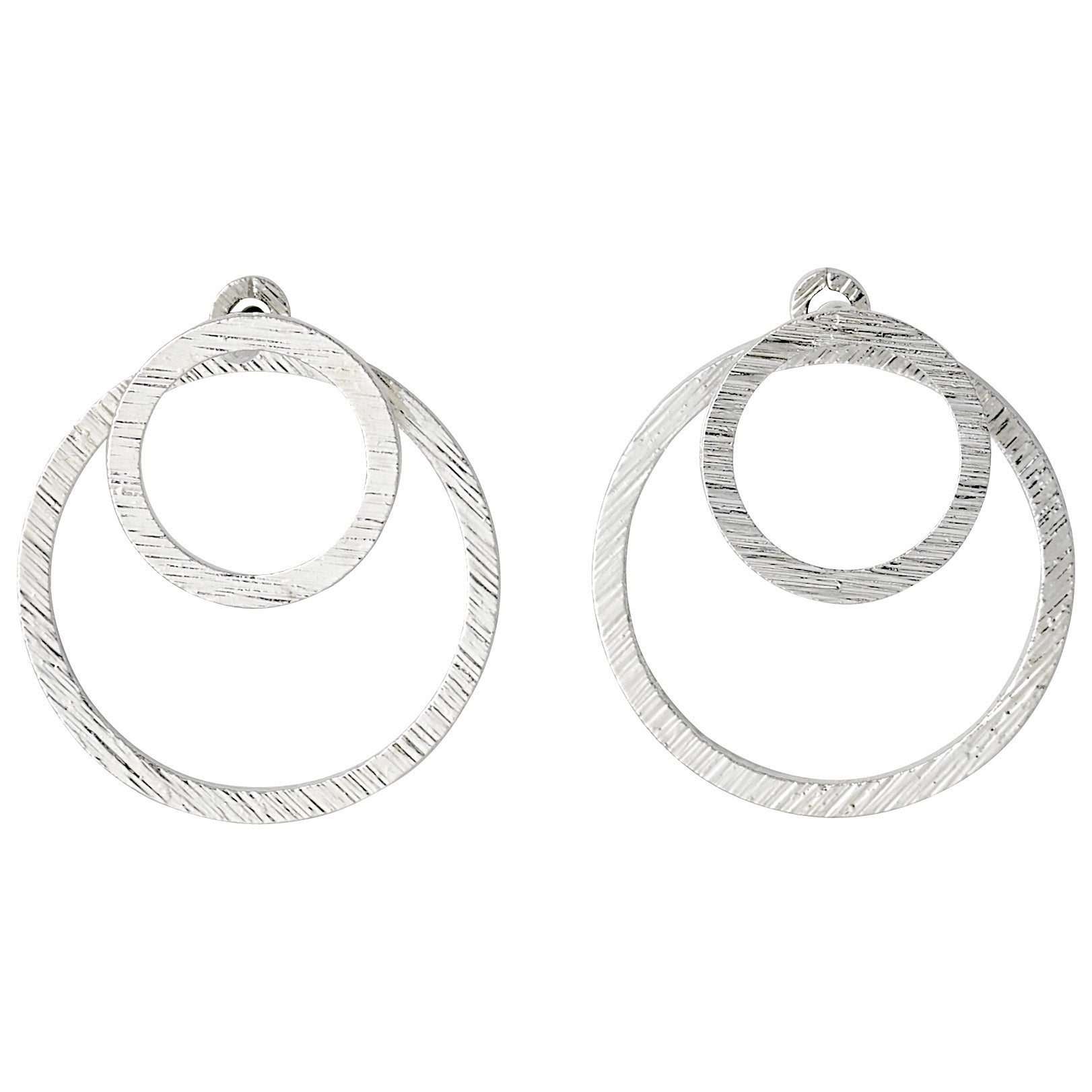 ZOOEY recycled 2-in-1 earrings silver-plated