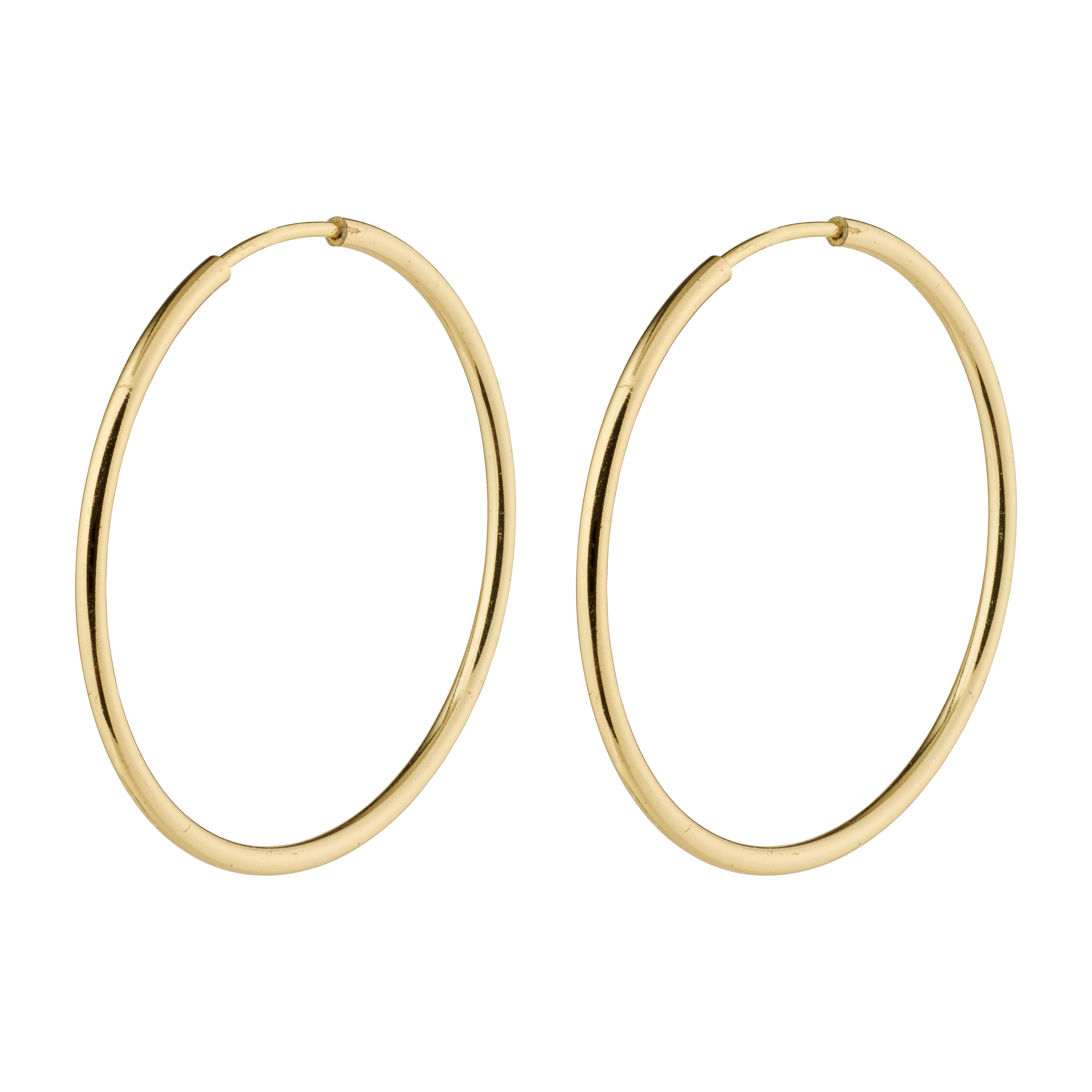 SANNE medium hoop earrings gold-plated