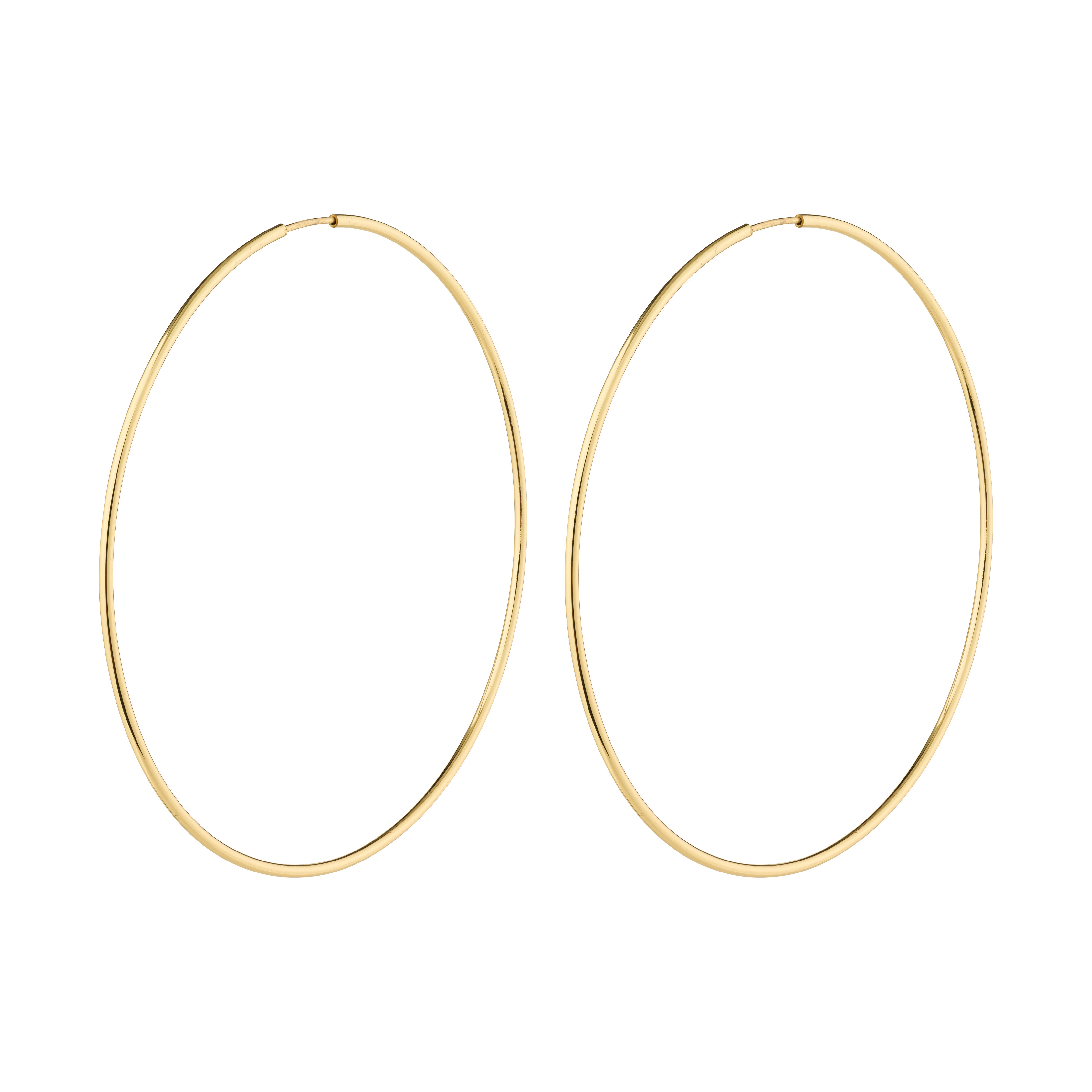 SANNE X-large hoop earrings gold-plated