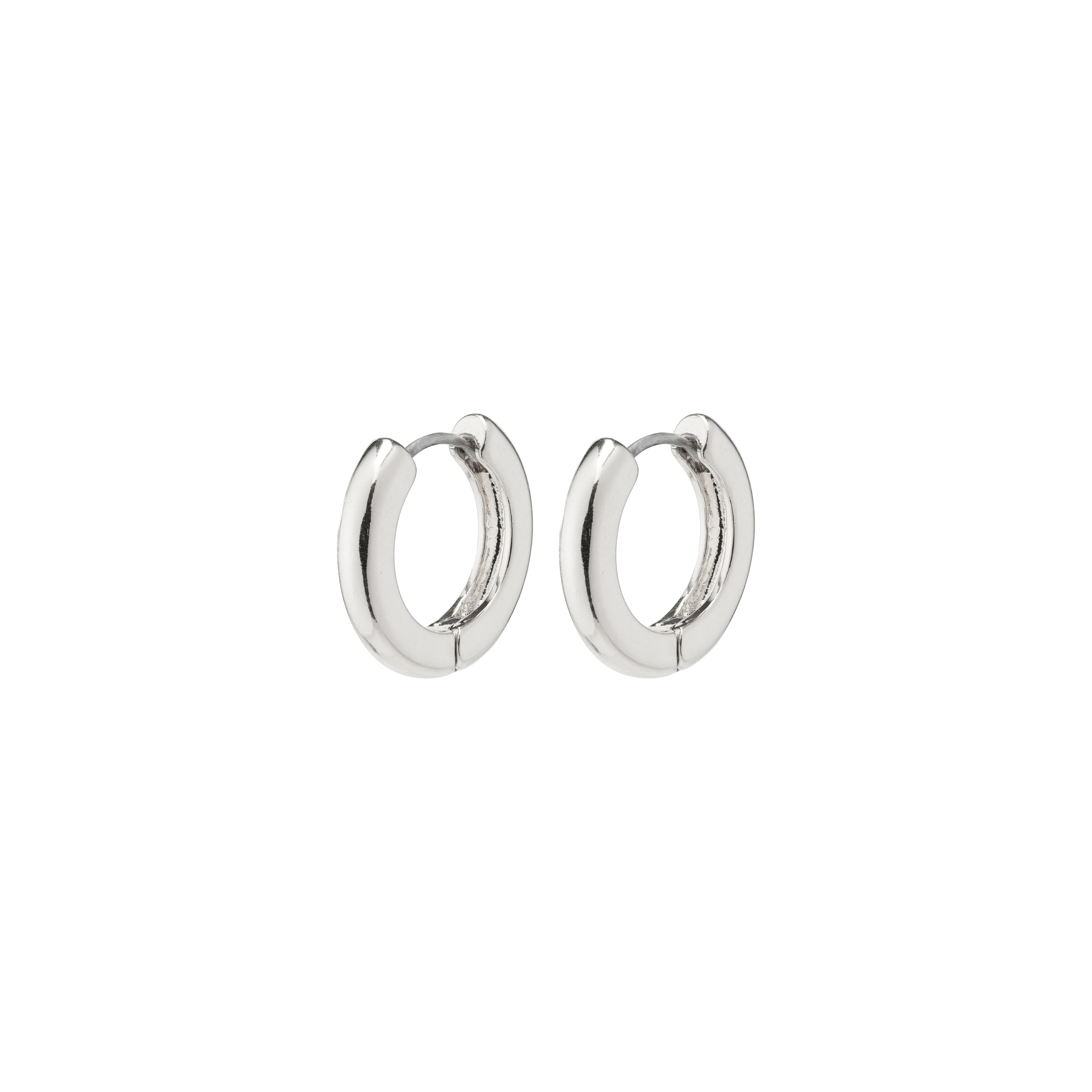 TYRA recycled chunky hoop earrings silver-plated