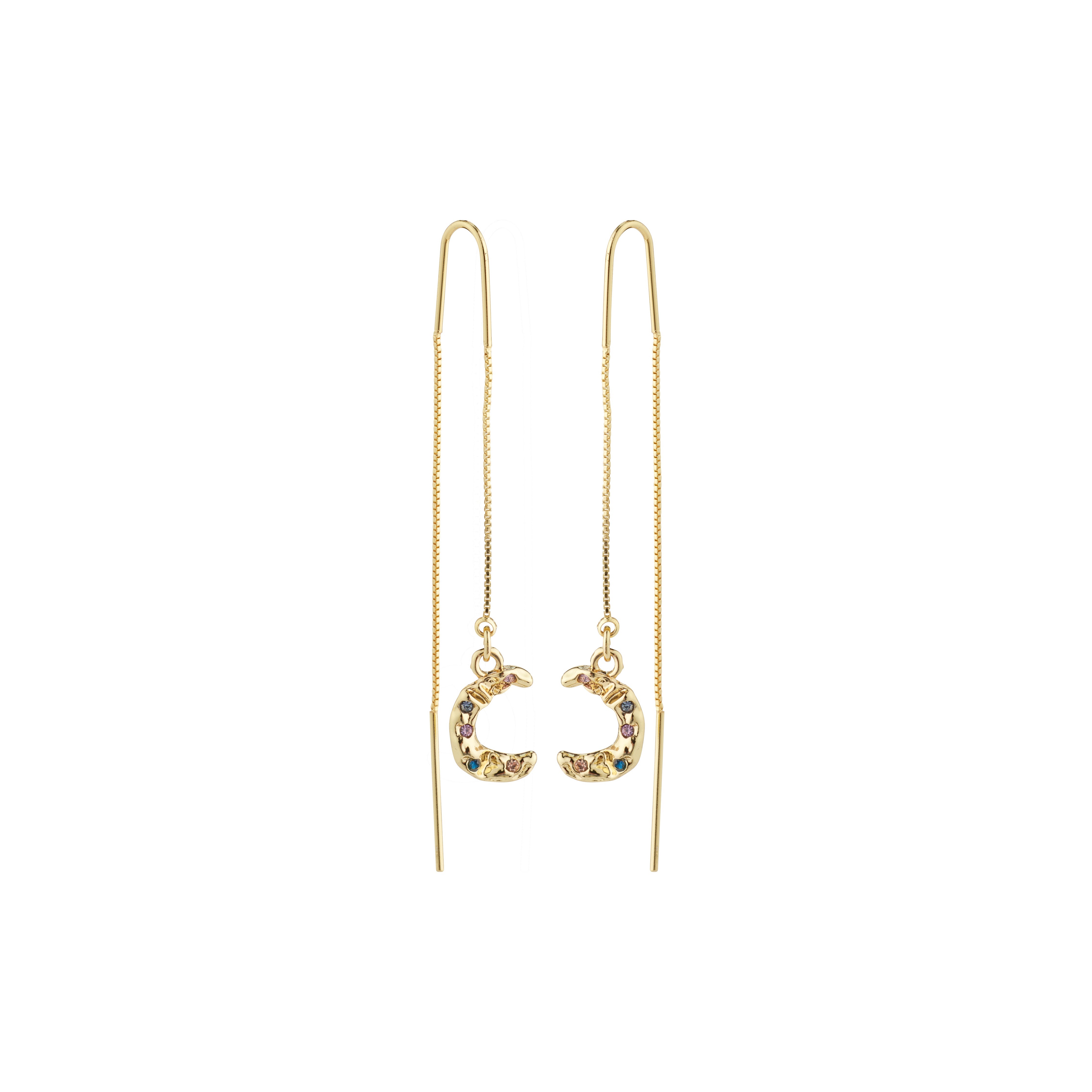 REMY recycled chain earrings gold-plated