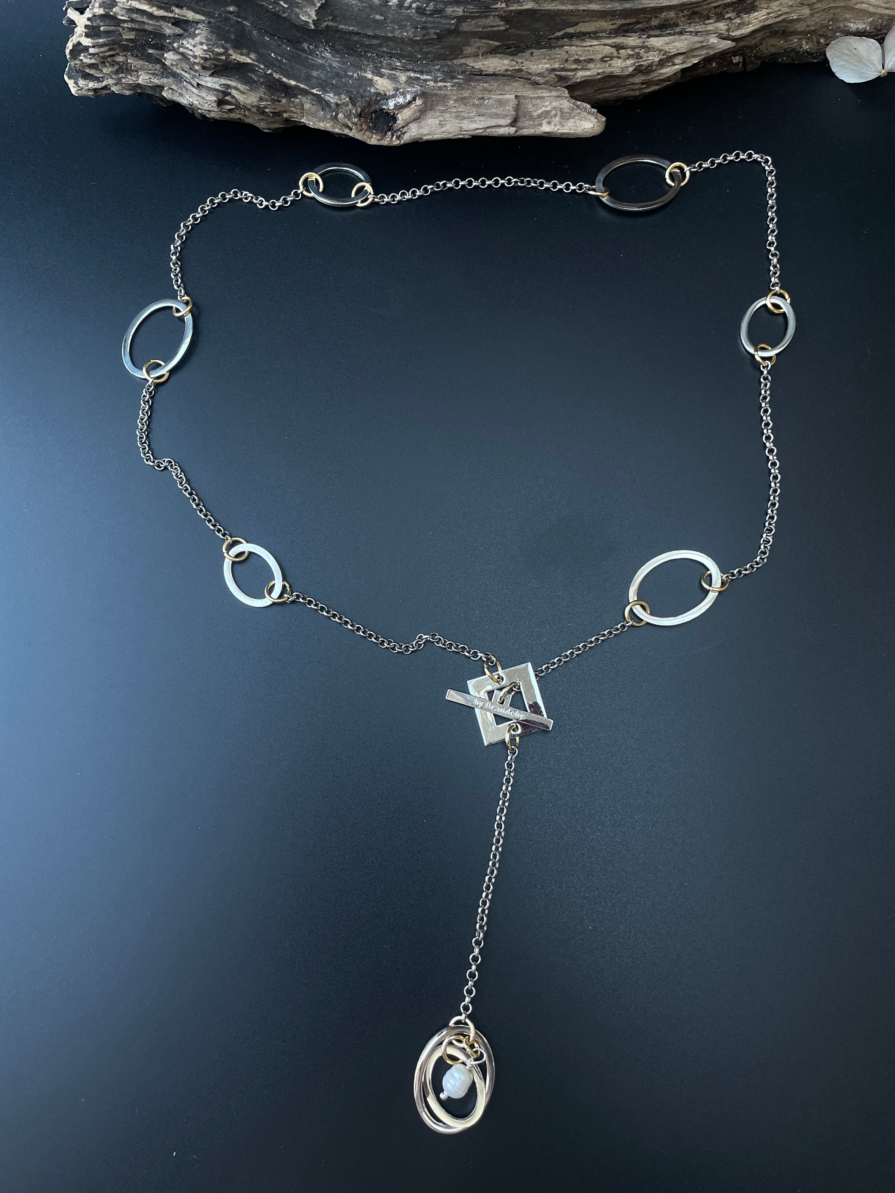 Pearls And Chain Halsband