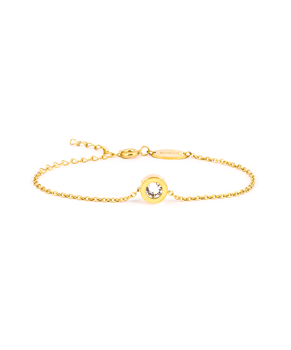 Golden Grand Bezel Armband, Crystal