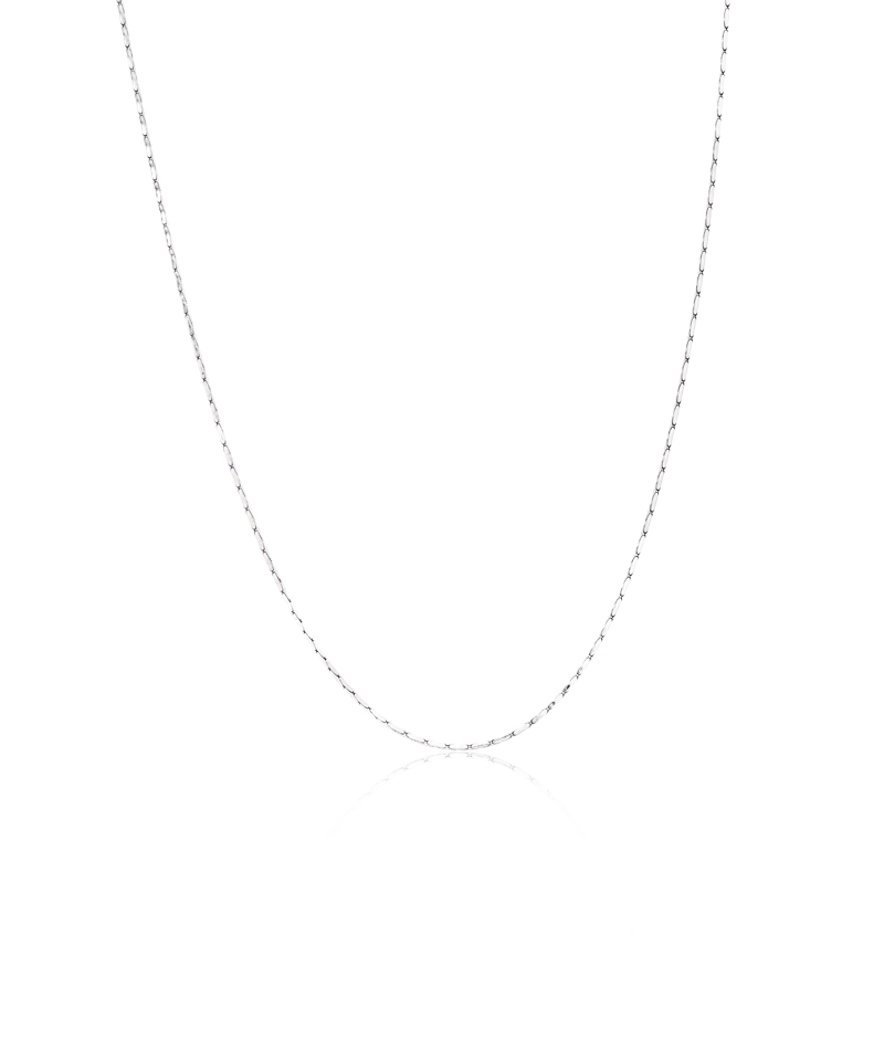 Flat chain Halsband, Silver