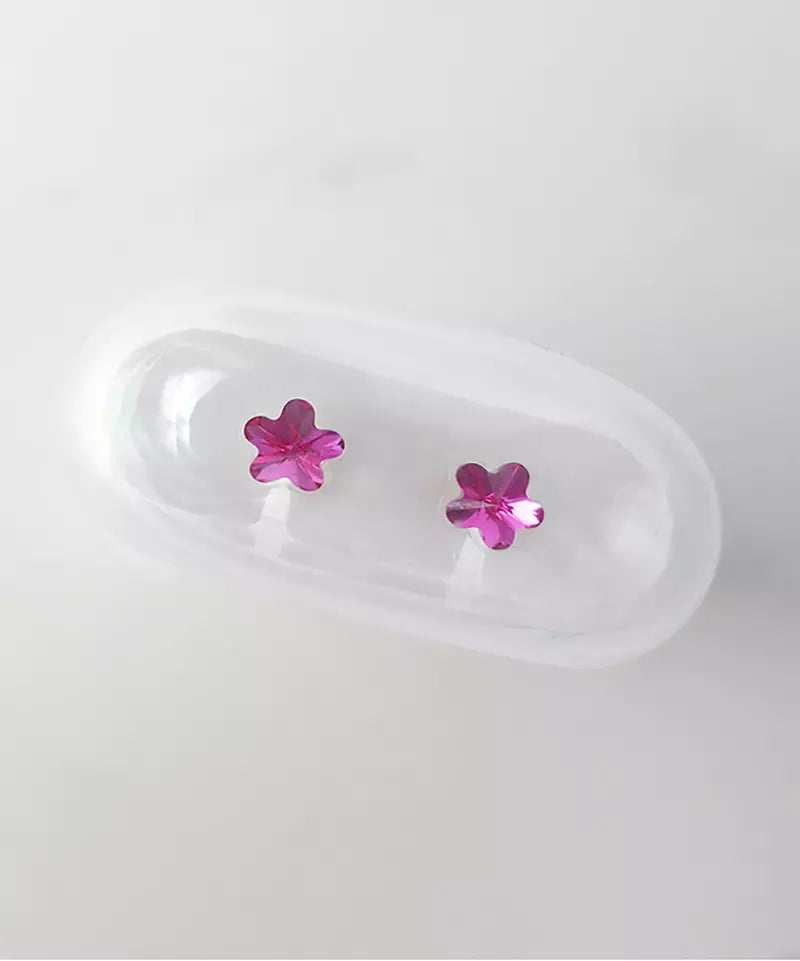 Flower Plast Örhängen 6 mm