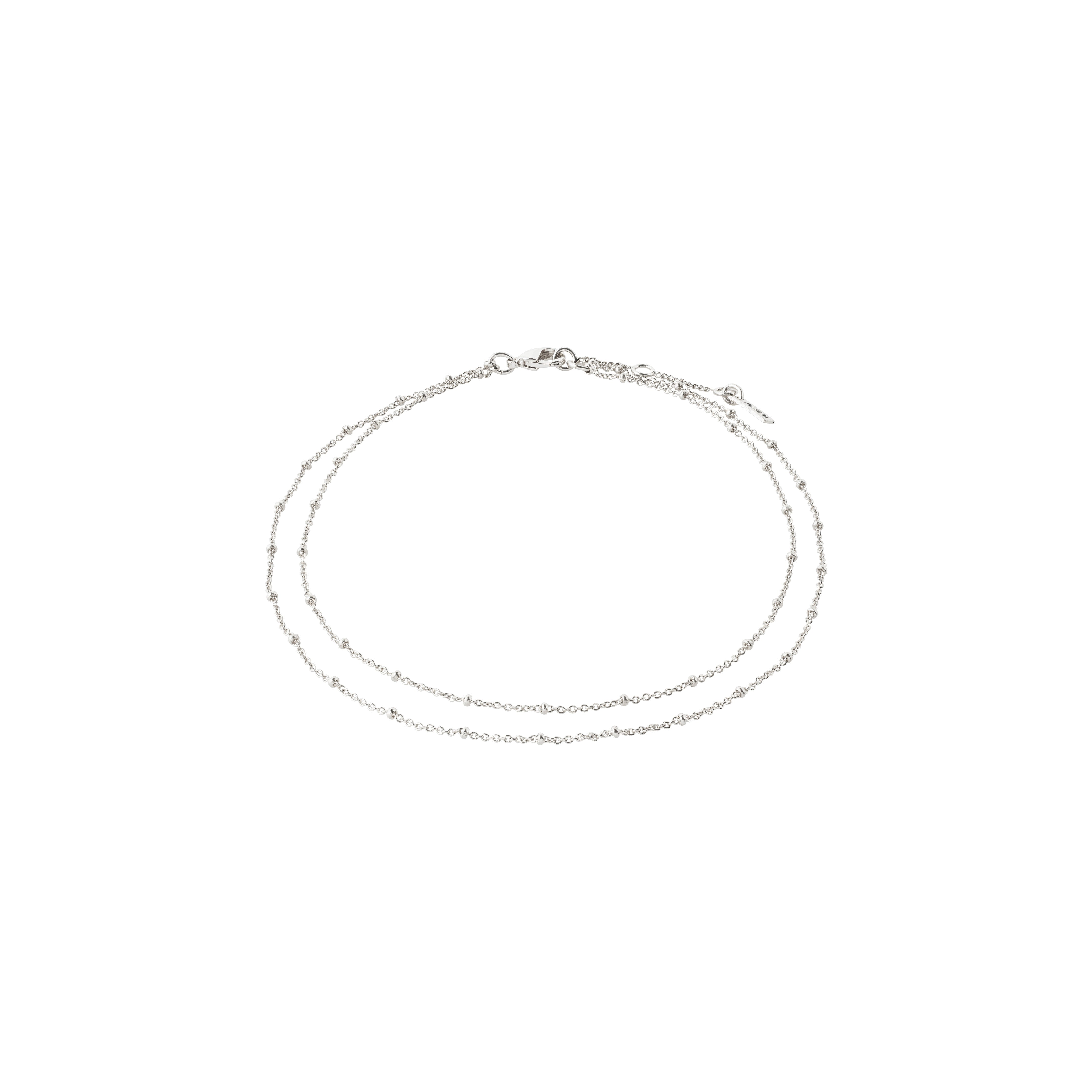 ELKA ankle chain 2-in-1 silver-plated