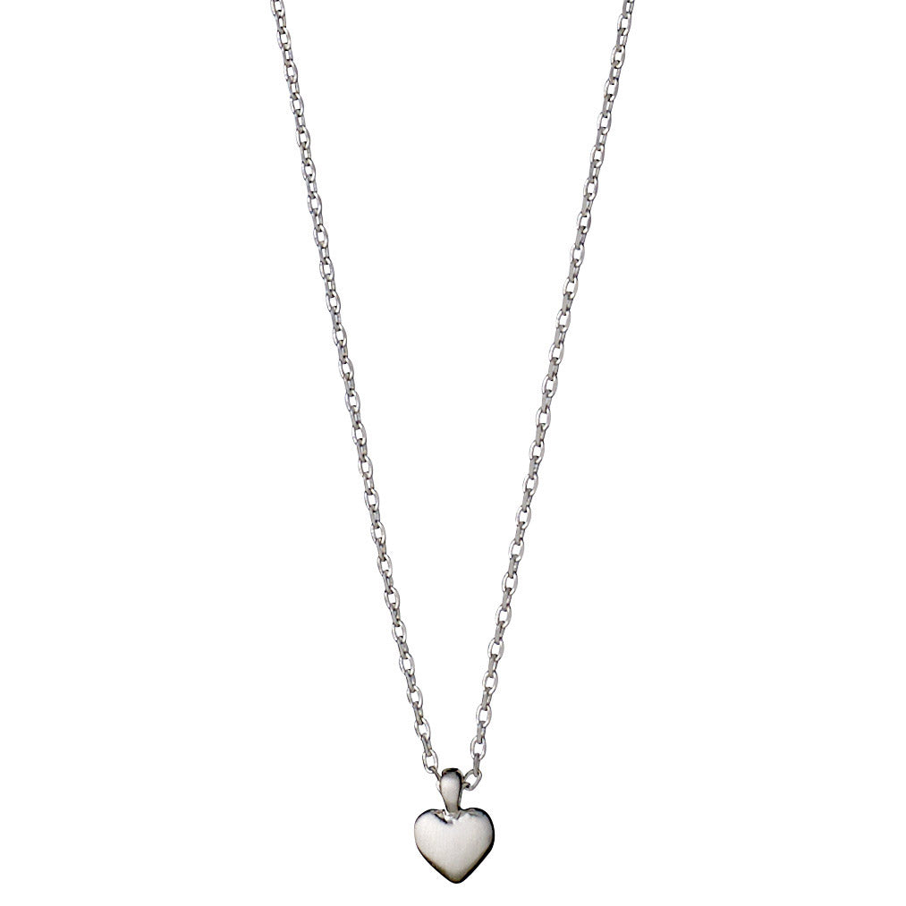 SOPHIA recycled tiny heart pendant necklace silver-plated