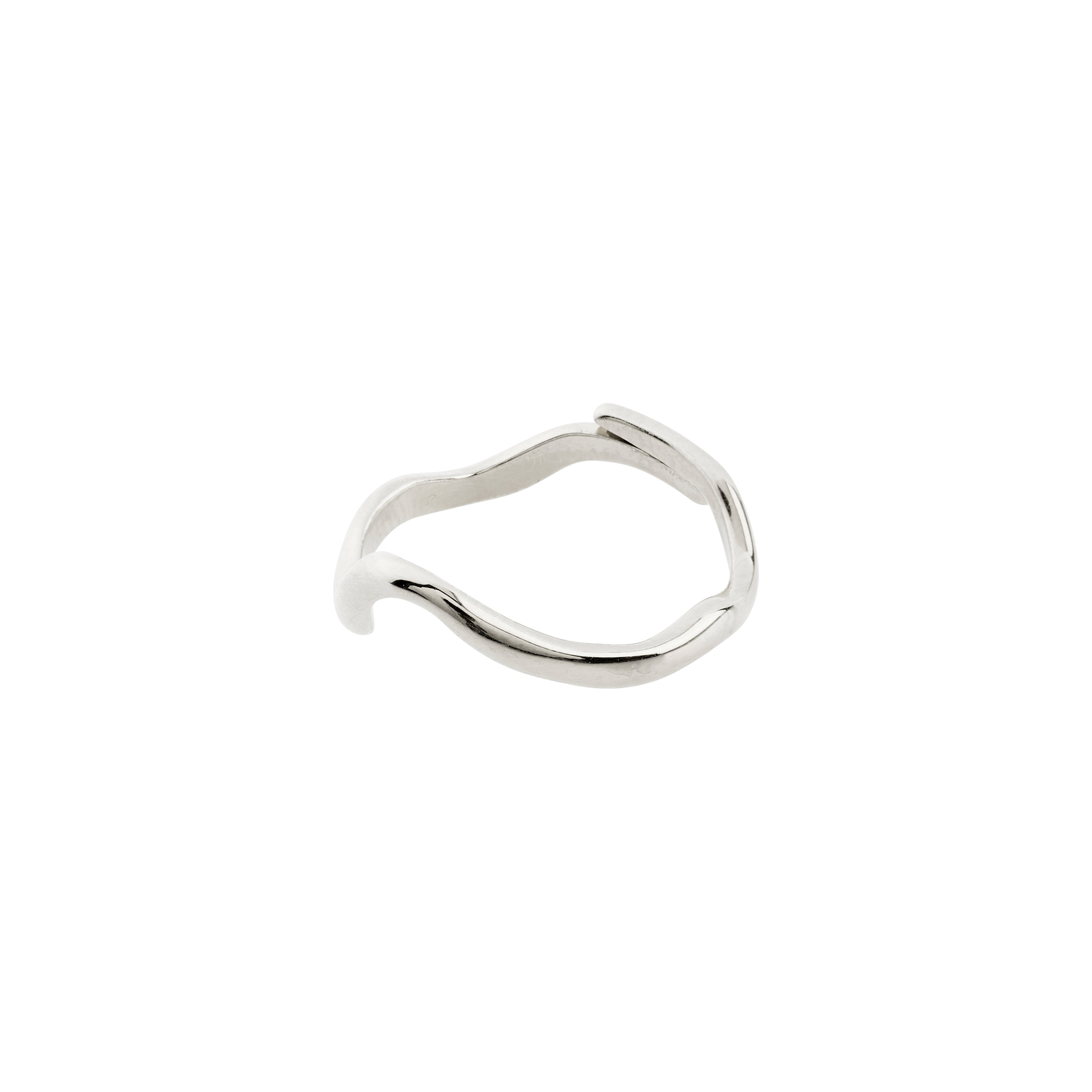 ALBERTE organic shape ring silver-plated