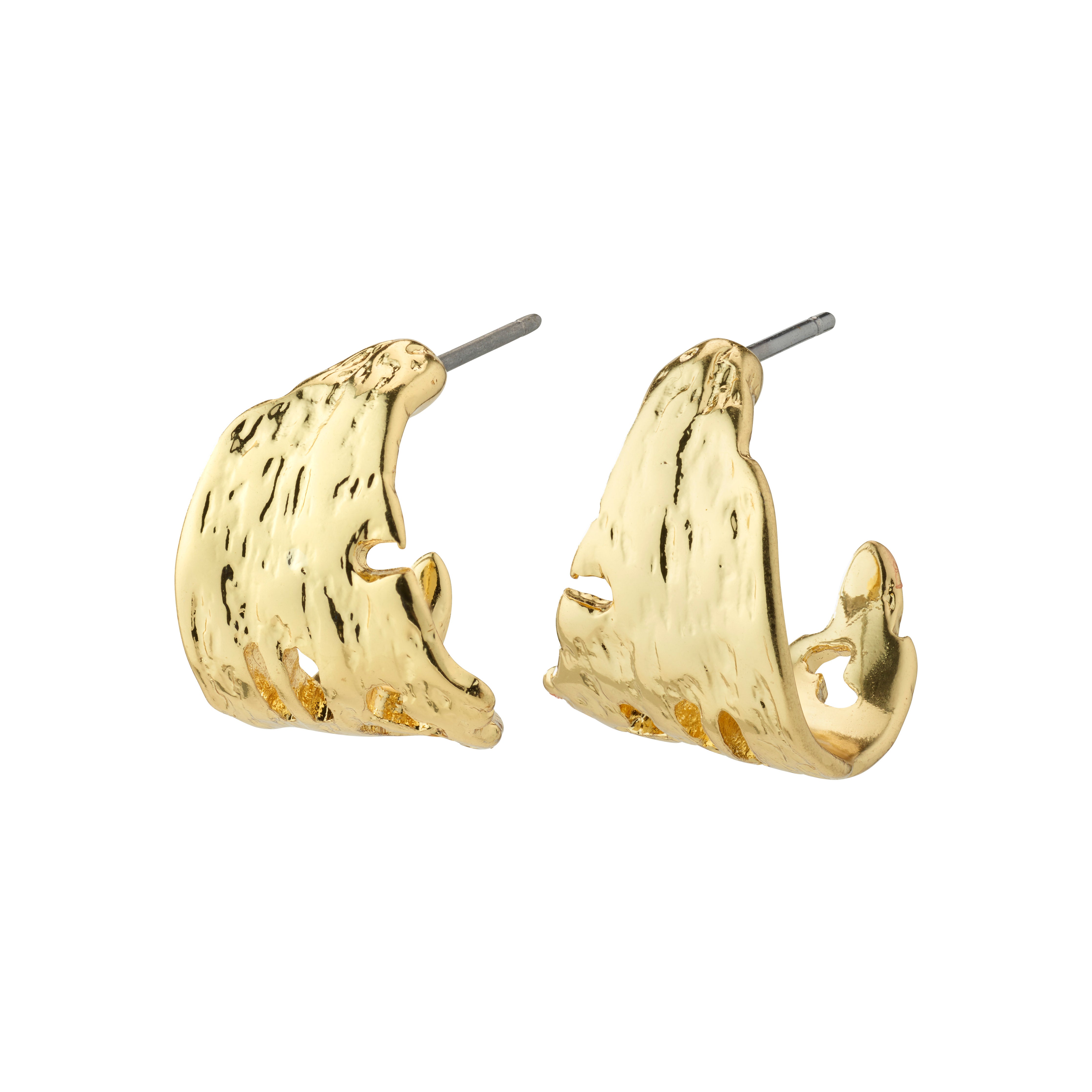 BRENDA recycled earrings gold-plated