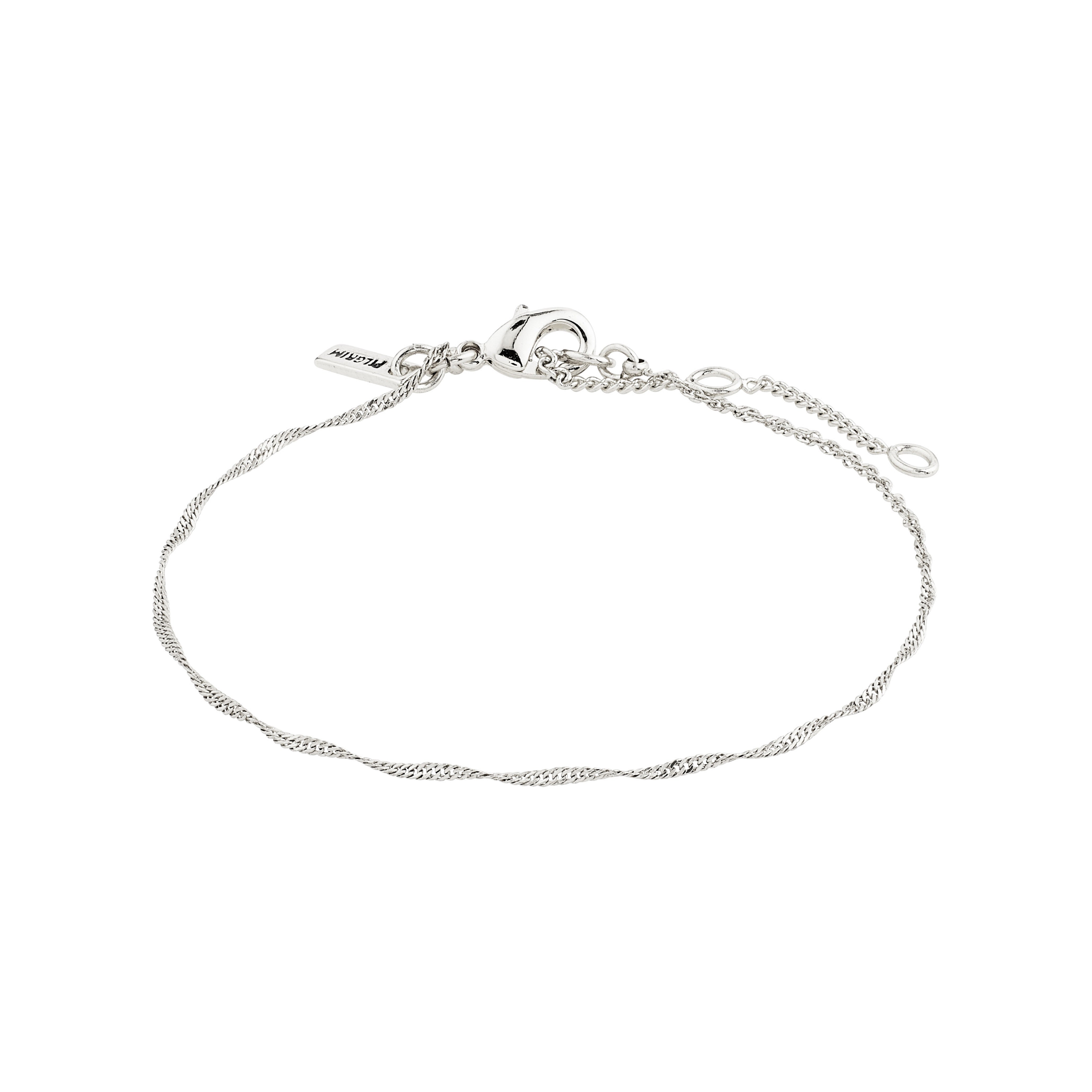 PERI recycled twirl bracelet silver-plated