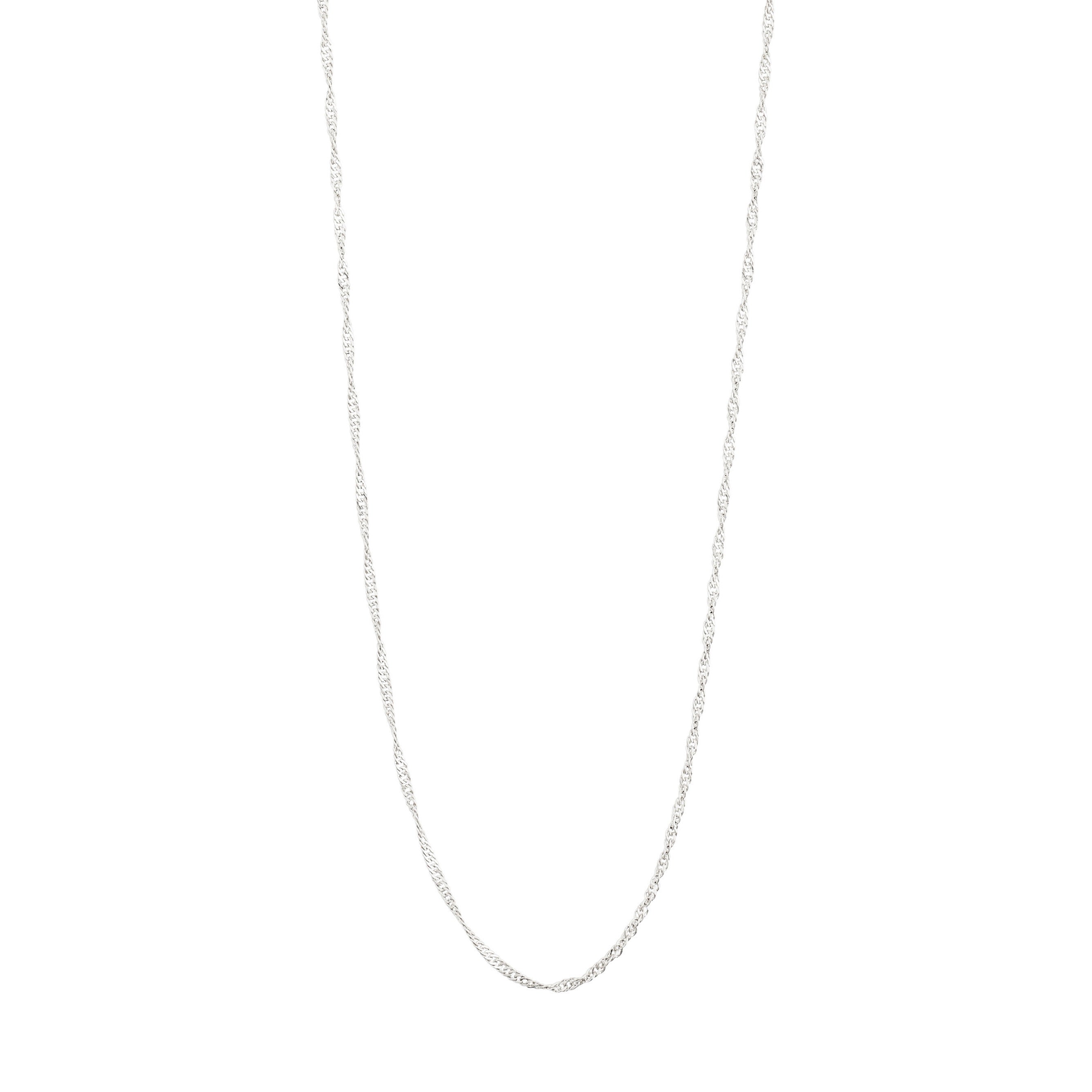 PERI recycled twirl necklace silver-plated