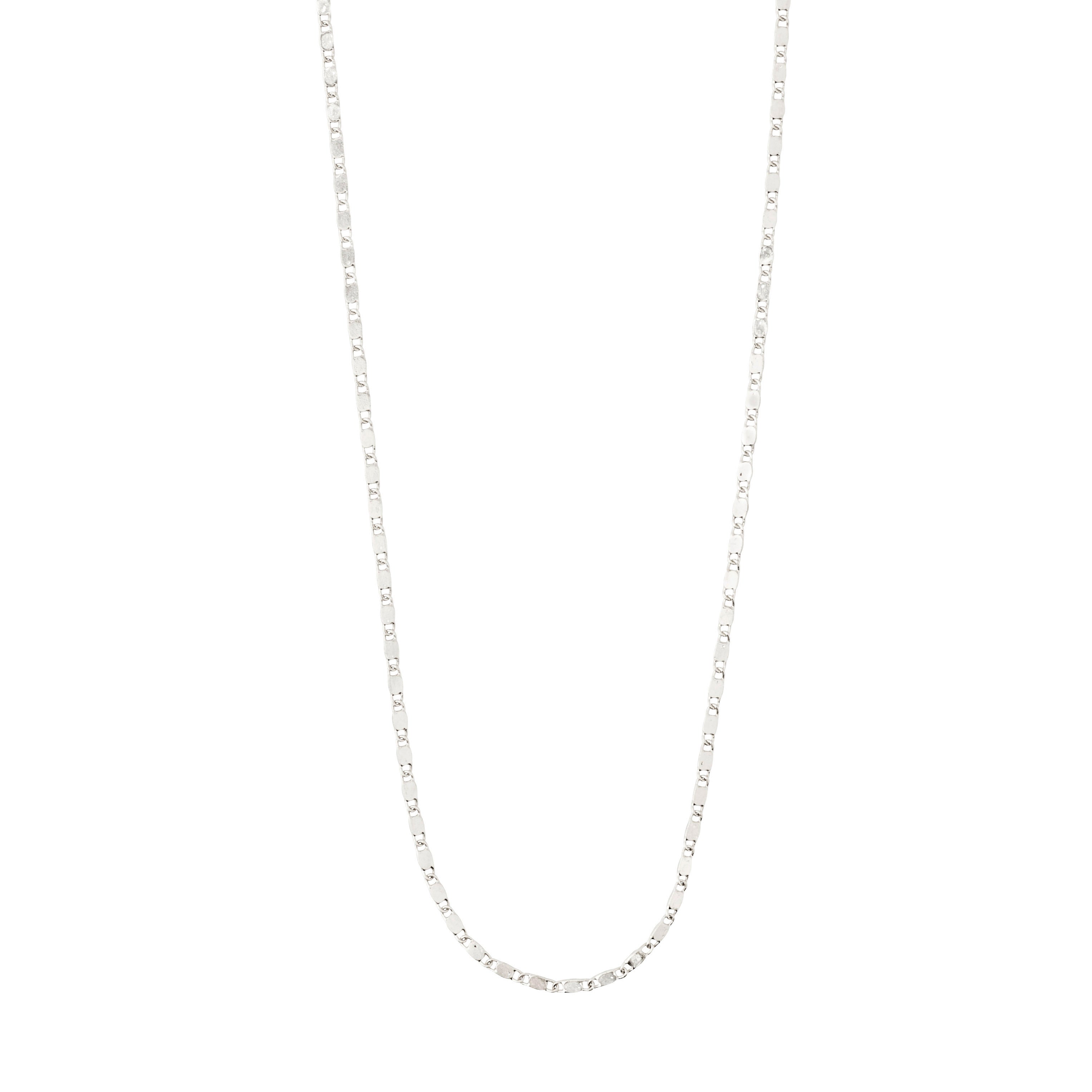 PARISA recycled flat link chain necklace silver-plated