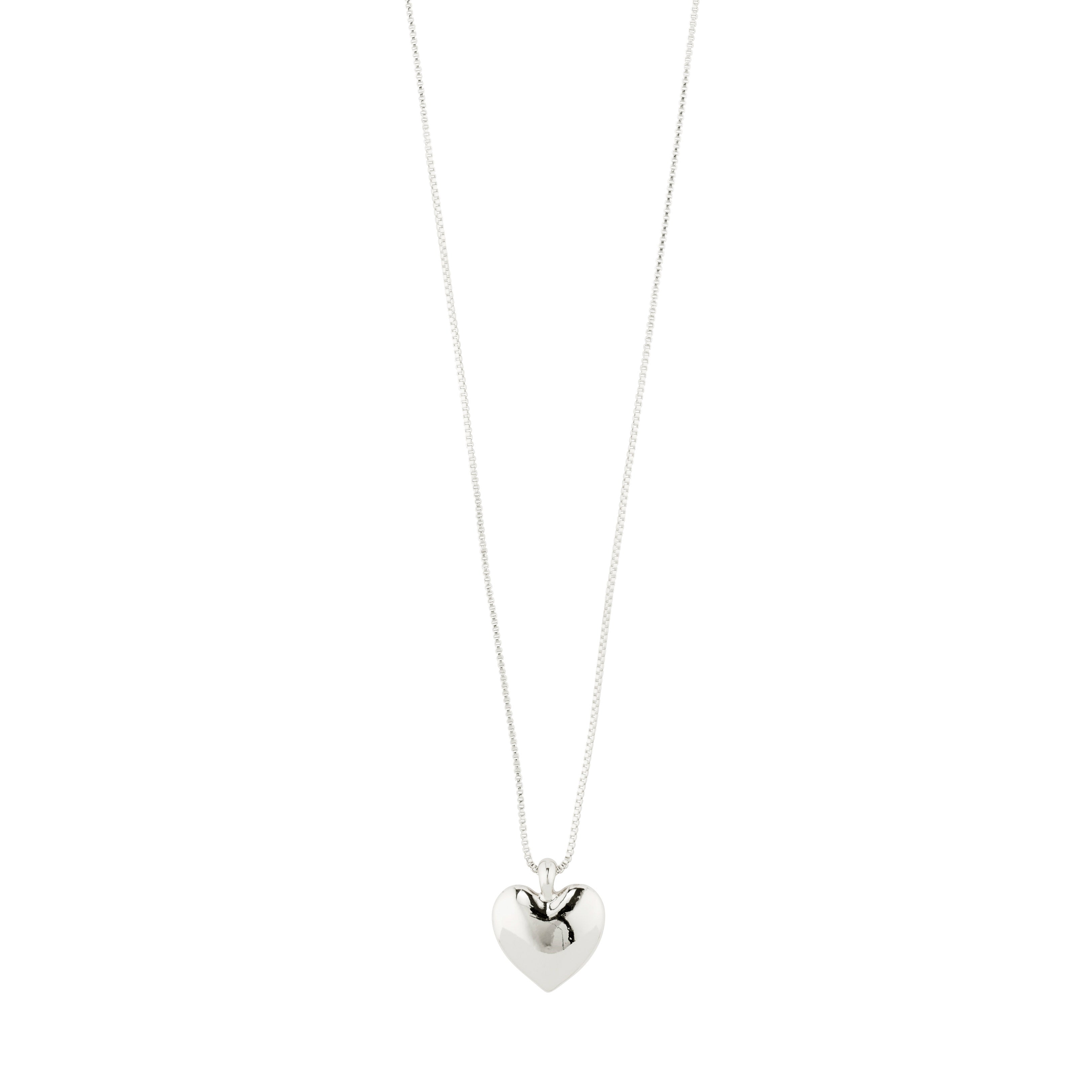 SOPHIA recycled heart necklace silver-plated