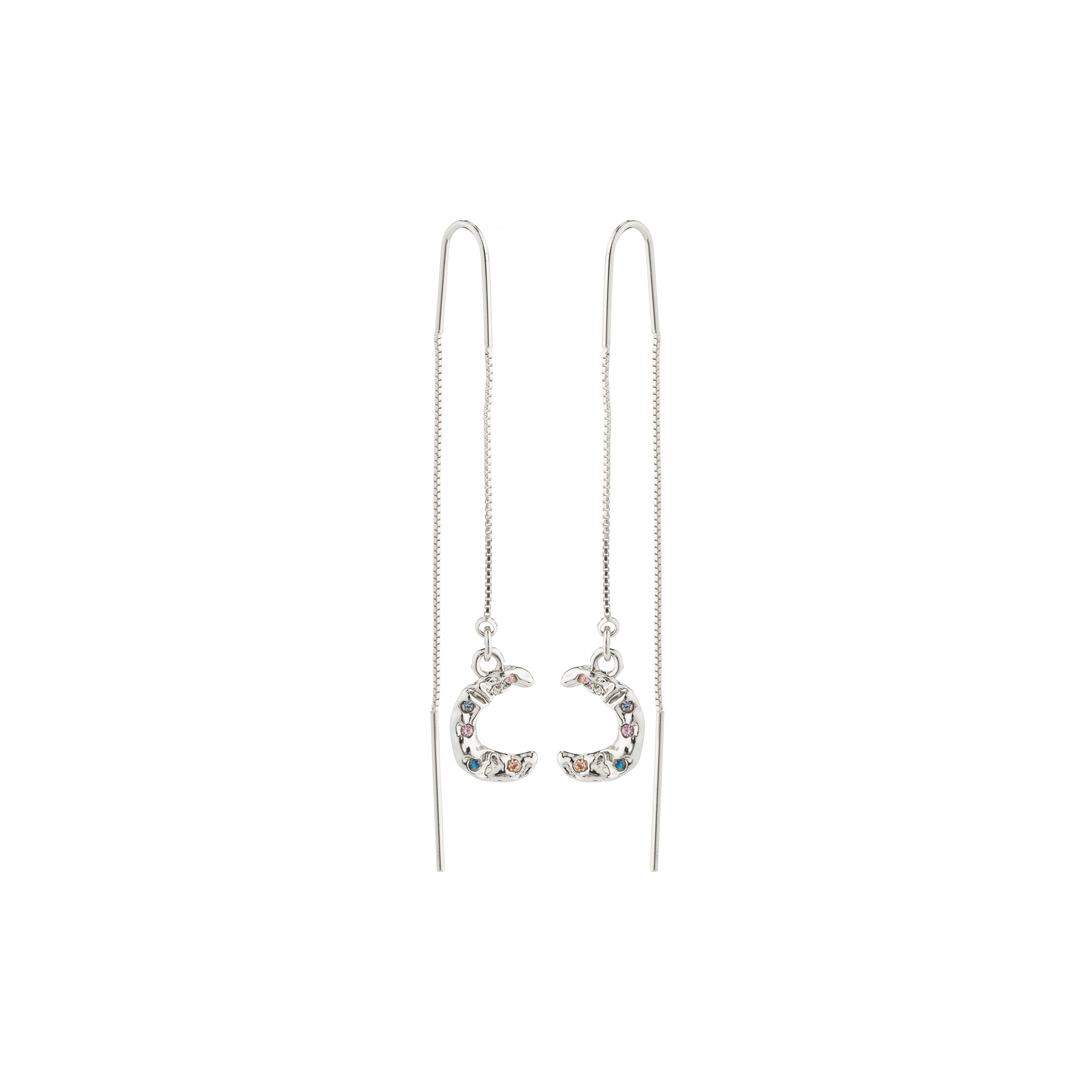 REMY recycled chain earrings silver-plated