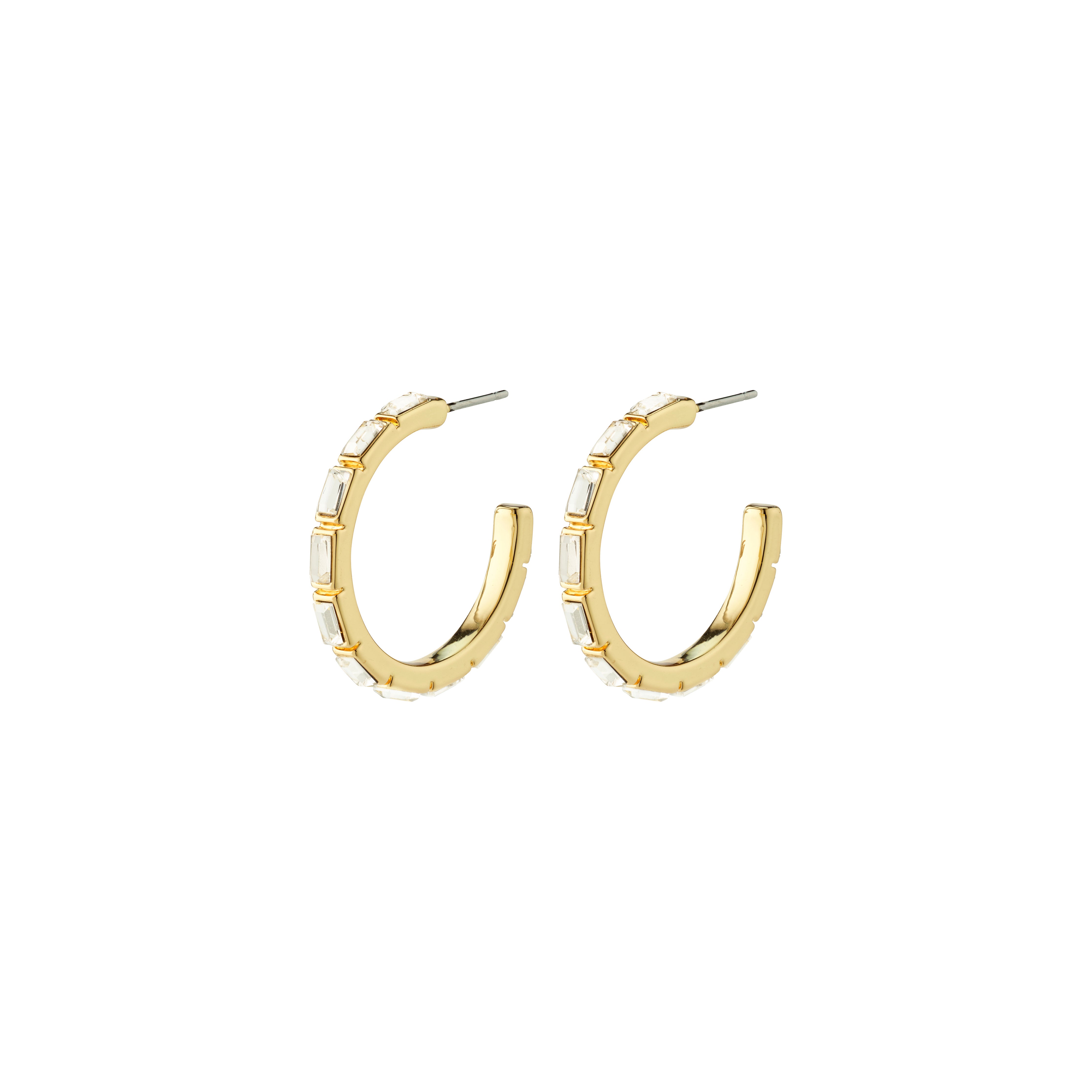 RUE recycled hoops gold-plated